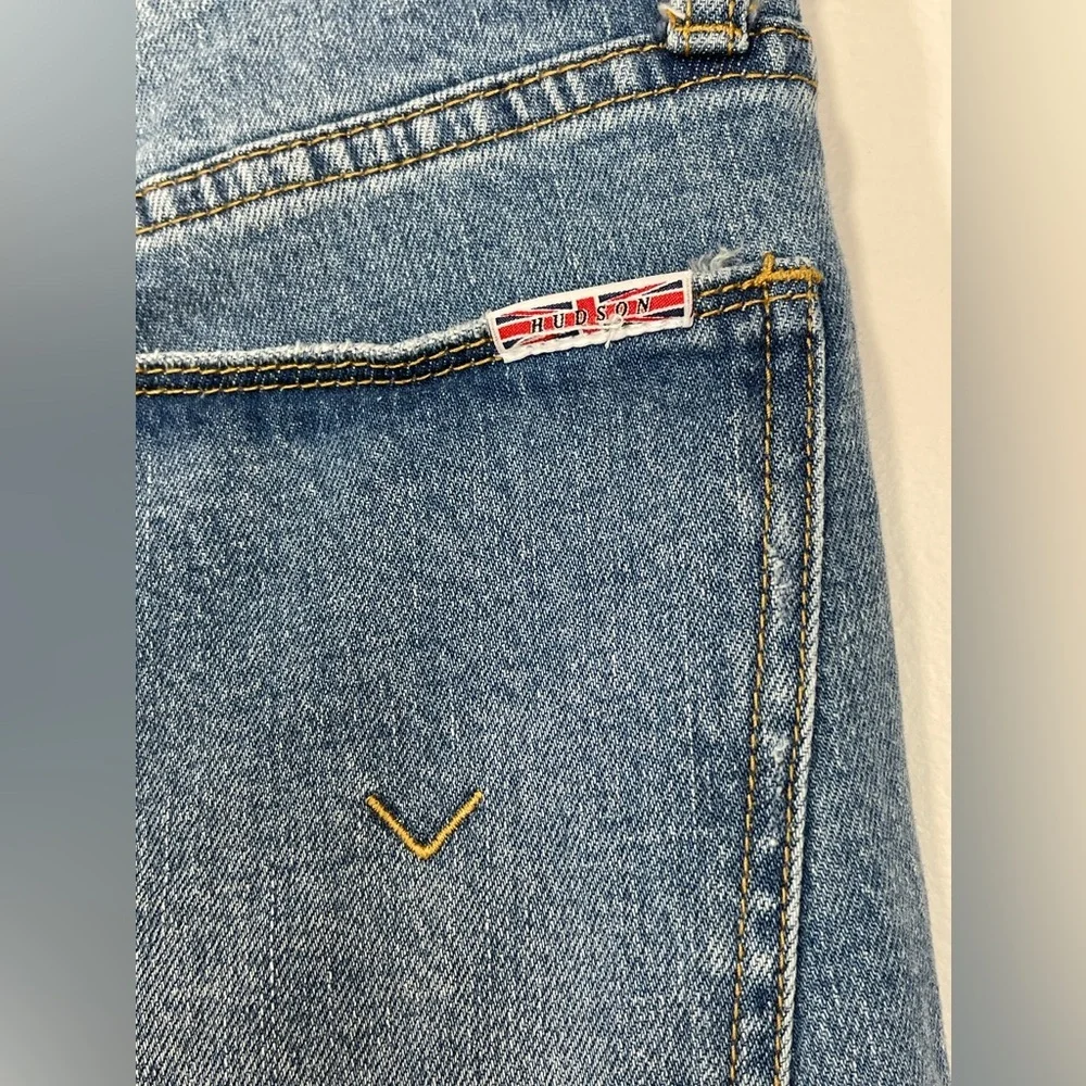 HUDSON Jeans Men’s Size 30 Ace Skinny-Fit Distressed Blue Medium‎ Wash